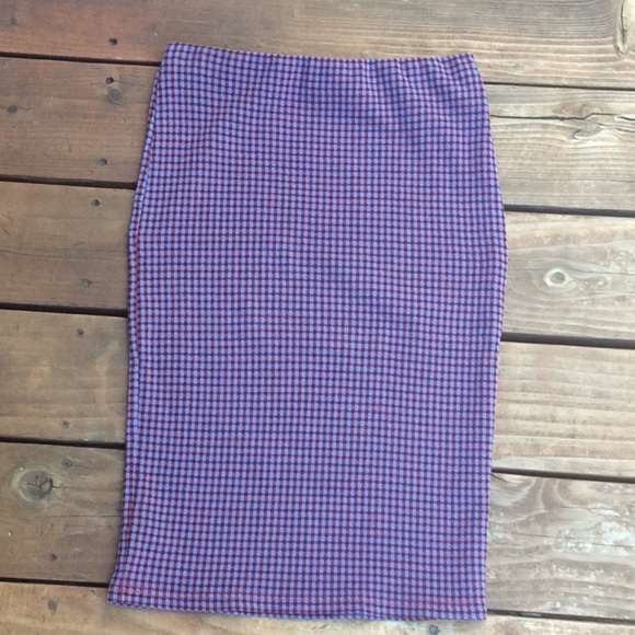 Topshop Dresses & Skirts - Top Shop Gingham Tube Skirt